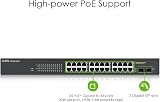 Zyxel GS1900-24HP Managed Gigabit Ethernet PoE+ Network Switch 24 Port 1U view 2