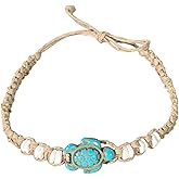 BlueRica Hemp Anklet with Sea Turtle