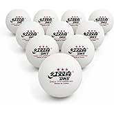 DHS D40+ 3-Star Ping Pong Balls, ITTF Approved, Official Size 40+mm, Consistent Bounce for Training and Competition, White, 10 Count