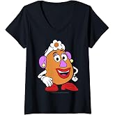 Womens Disney Pixar Toy Story Mrs. Potato Head Big Portrait V-Neck T-Shirt