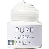 Beekman 1802 Whipped Body Cream – Moisturizes & Softens Skin with Goat Milk, Mango Seed Butter & Vitamin E – 8 oz – Fragrance Free