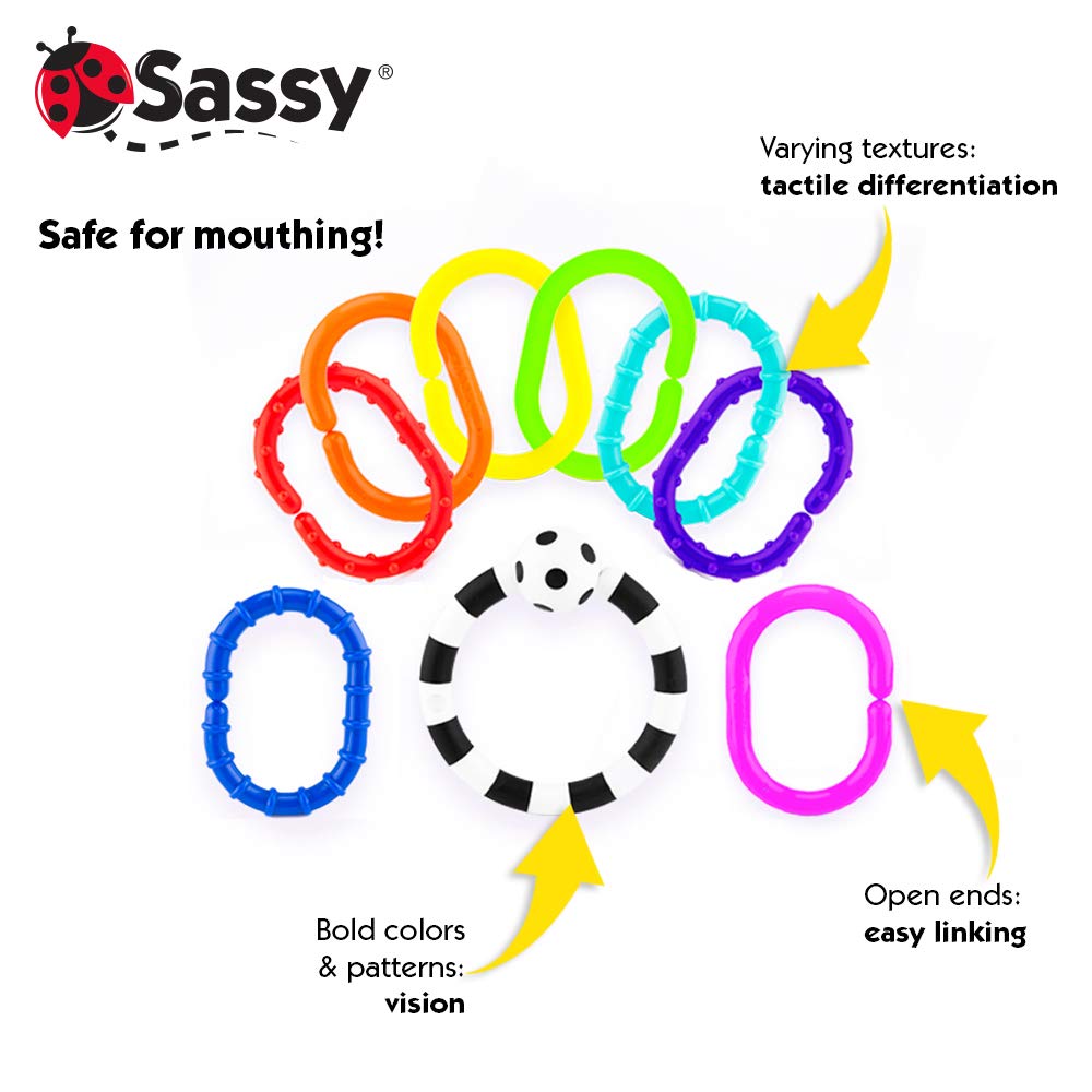 Sassy Ring O Links 9 Piece Set : Baby Rattles : Baby