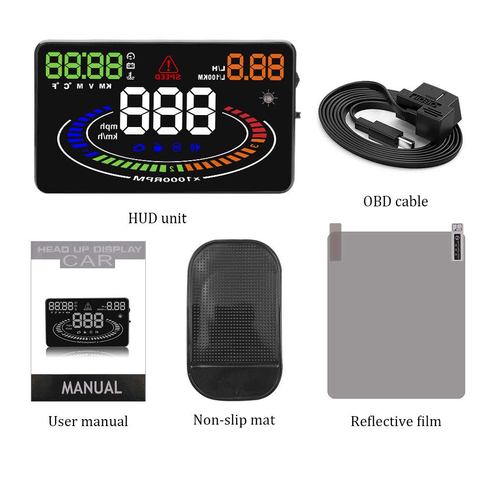 Amazon.com: SONADY HUD OBD2 Head Up Display - Car Velocidad ...
