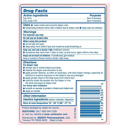 Caldesene Medicated Protecting Powder with Zinc Oxide & Cornstarch, 5 oz