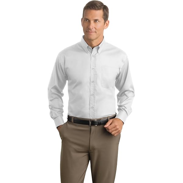 Red House® Men's Pinpoint Oxford Non-Iron Shirt - Embroidered...
