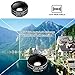 Maxful Phone Camera Lens 5 in 1 Kit, 198° Fisheye Lens, 0.63X Wide Angle Lens, 15X Macro Lens,2X Telephoto Lens High Definition,CPL,Clip-on Smart Cell Phone Lenses Compatible with iPhone, Android