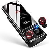 【2019革新デザイン 260時間再生 最新Bluetooth5.0+EDR搭載】 Bluetooth イヤホン LEDディスプレイ Hi-Fi 高音質 3Dステレオサウンド 6000mAh大容量充電ケース付き 完全ワイヤレス イヤホン 自動ペアリング 両耳 左右分離型 AAC8.0/CVC8.0ノイズキャンセリング対応 ブルートゥース イヤホン IPX7防水 音量調整 両耳通話 技適認証済/Siri対応/iPhone/iPad/Android対応