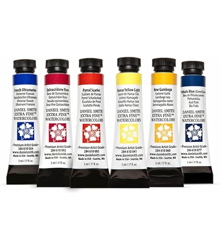 Amazon.com: Daniel Smith Watercolor, 5ml Tubes, Essential Mixing