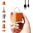Portable Air Pump for Inflatables, 2400mAh Ultra Powerful Mini Air Mattress Pump with Camping Light, 4.5kPa Electric Air Pump