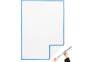 Flute and Saxophone Cleaning Cloth - Extra Large 12.6x9.1 Inch Cotton Gauze Swab, Lint-Free Reusable Microfiber Polishing Clo