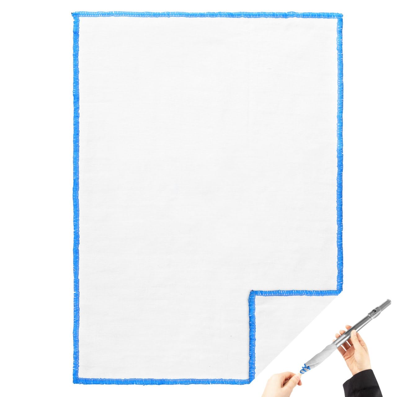 Toyvian Flute Cleaning Cotton Cloth Cleaning Kit Flute Cleaning Supply Sax Instrument Cleaner Flute Maintenance Kit Flute Cleaning Cloth for inside Saxophone Cleaning Tool White Gauze