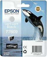 Epson Killer Whale T7609 Light Black Ink Cartridge Genuine for SureColor