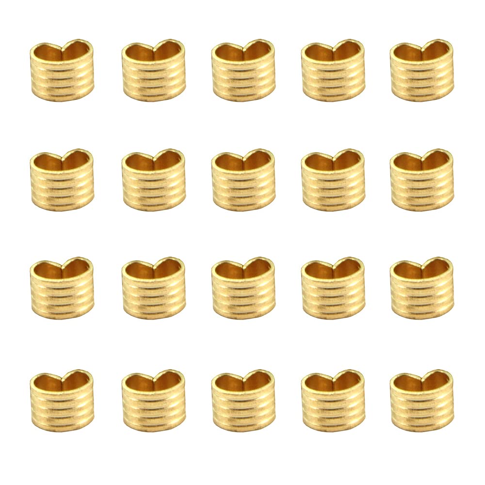 Zeberoxyz 20pcs Copper Buckle, Wire Cable Connector, Wire Cable Terminal Lightweight Compact Terminal Accessory for 3D Printer Parts (Copper Buckle-20PCS)