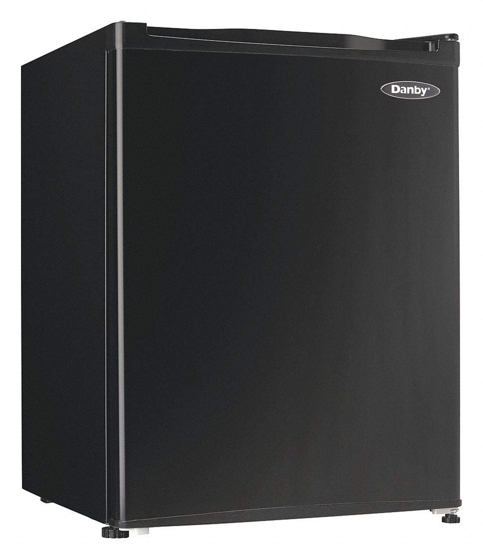Compact Refrigerator, Black, 175/8in D, 2.3 cu ft