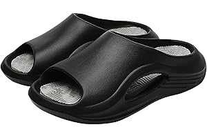 AIMAOMI Cloud Slides For Women, Recovery Sandals For Men Pillow Arch Support Slides Sole Open Toe Shower Garden Shoes Summer 