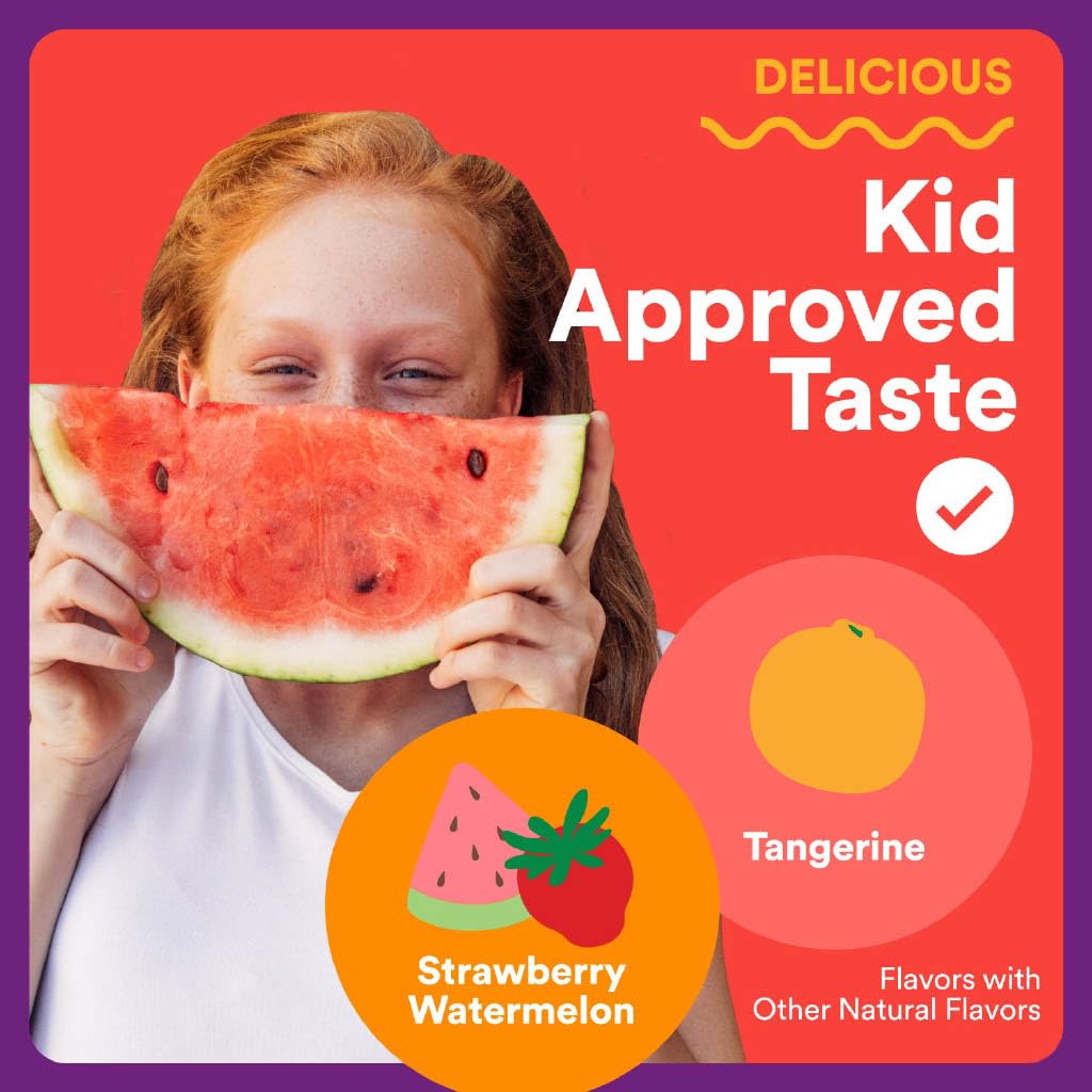 SmartyPants Kids Multivitamin & Immunity Gummies: Vitamins C, D, B6, B12, A, and Zinc for Immune Support, Biotin, Iodine, Gluten Free, Two Fruit Flavors, 60 Count (30 Day Supply)