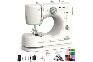 CRAZYBOY Sewing Machine for Beginners,Double Needle Sewing Machine for Adults,16 Strings of Weaving Dreams,Adjustable Sewing Speed,Suitable for Daily Sewing at Home.