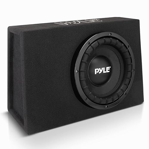 Pyle Slim Subwoofer Box System 400 Watts, Perfect for Mount Car