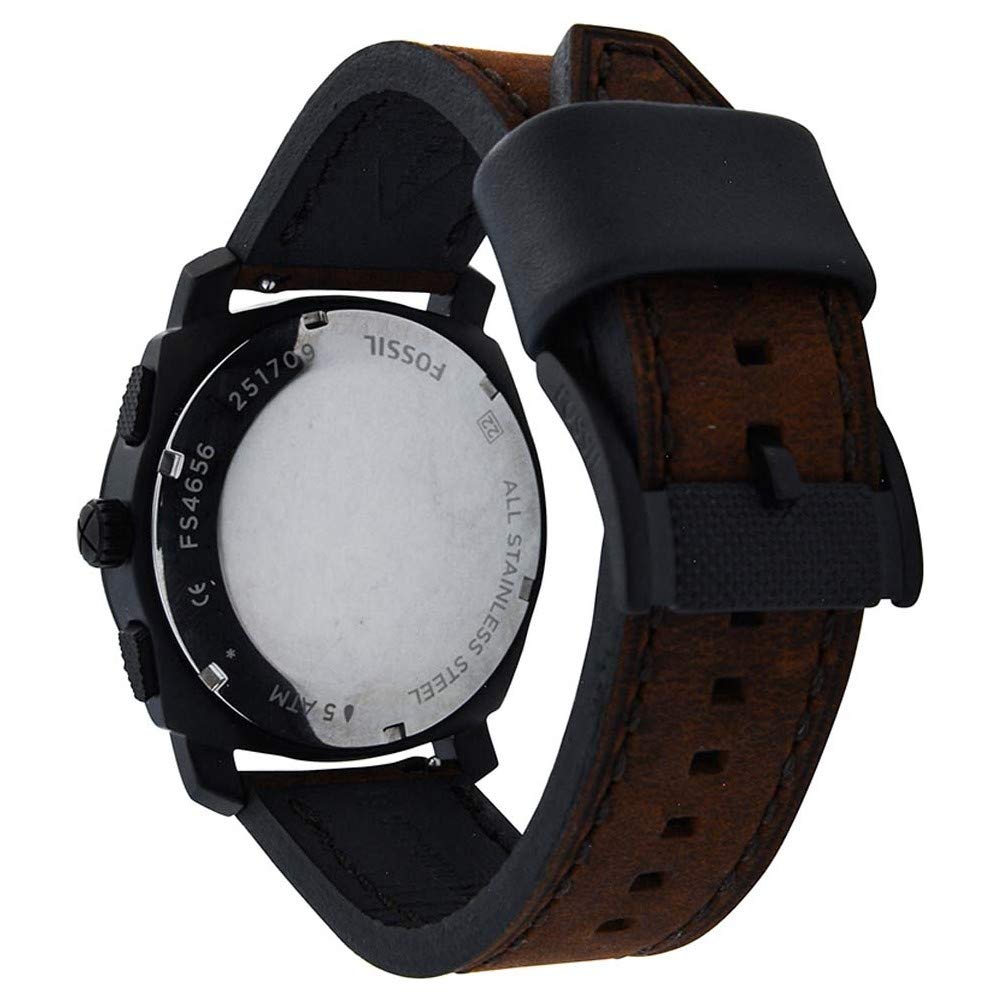 FOSSIL Fossil Machine Uhr für Herren, 42mm Quarz-Chronographenwerk mit Edelstahl- oder Lederarmband