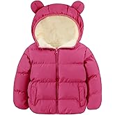 BFUSTYLE Baby Toddler Coat Boys Girls Bear Ear Hooded Puffer Jacket for kids 6M-5T