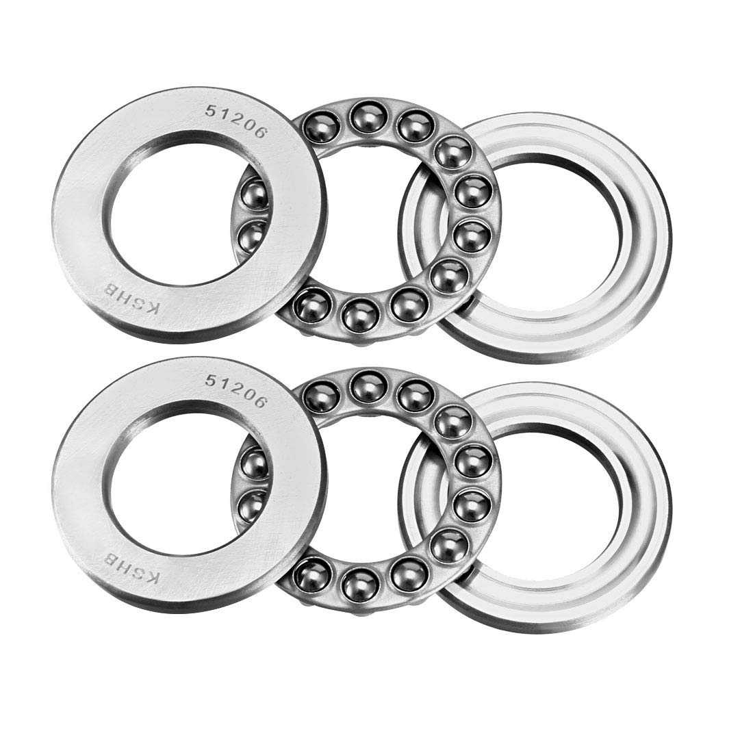 Thrust Ball Bearings Industrial & Scientific uxcell 51100 Thrust Ball