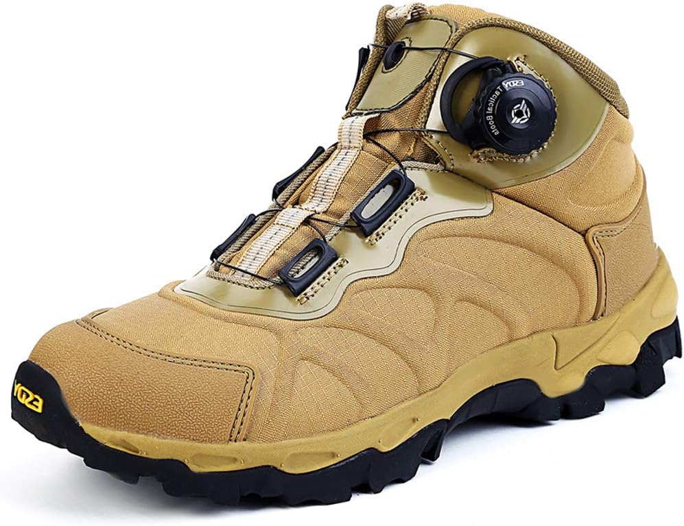 Men's Military Jungle Boots, Quick Reaction Boots Hiking Shoe, Breathable Combat Shoes, Safety Outdoor Climbing Shoes, BOA System