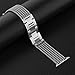 Glebo Compatible with Apple Watch Band 38mm Series 3 2 1, Stainless Steel Metal iWatch Bands 38mm Womens Wristbands Straps Accessories Fancy Bracelet for Apple Watch Band 40mm Series 5 4, Silver