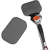 LUEXBOX 2 Pack Razor Silicone Covers, Portable Shaver Holder for Travel, Razor Cover Compatible with Venus Razor Travel Case, Blade Container Storage Shaver Holder (Grey)