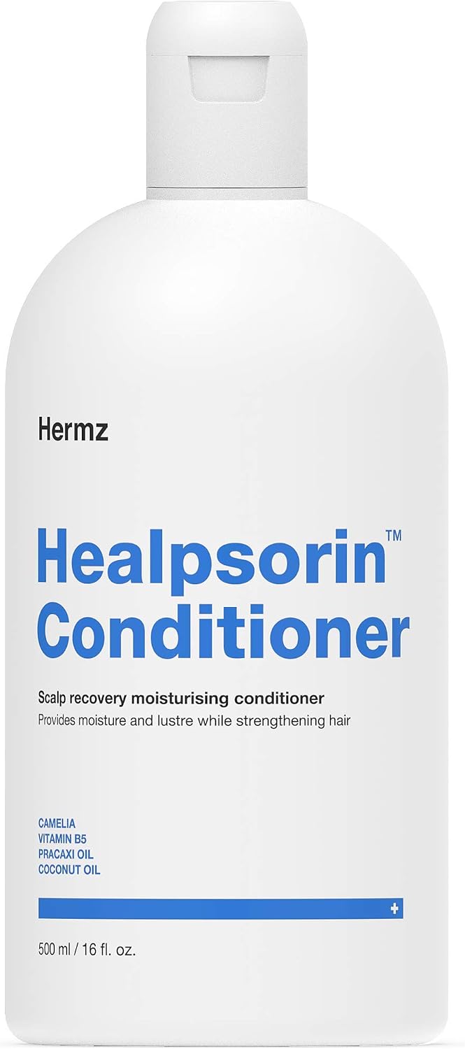 Healpsorin Healthy Hair Psoriasis Conditioner for Dry Scalp - Camellia Oil, Arginine, Coconut Oil & Vitamin B5 - Relieves Dandruff & Seborrheic Dermatitis Symptoms for Shiny, Flake-Free Hair