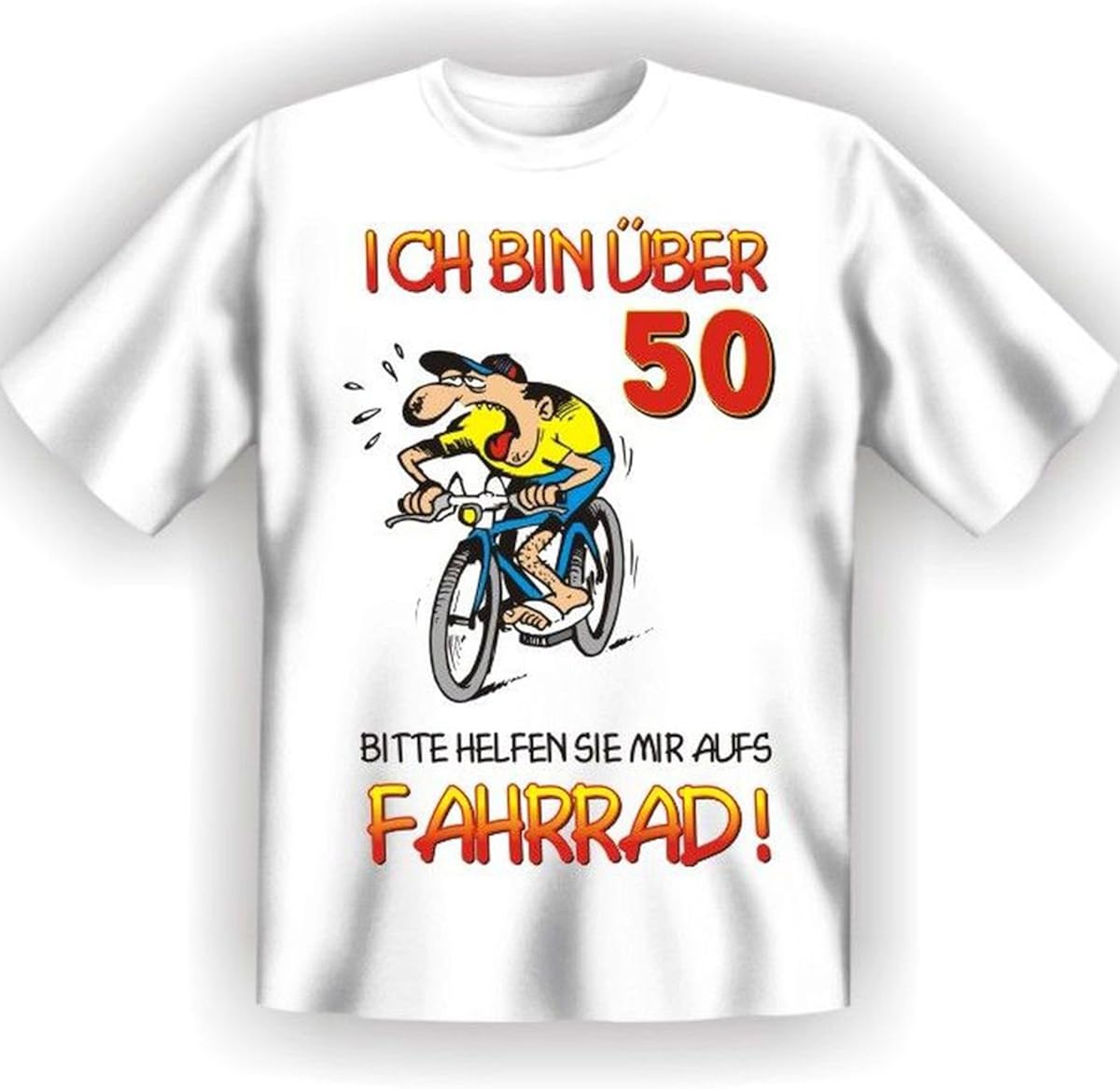 Ich bin über 50. Bitte helfen Sie mir aufs Fahrrad! super lustiges