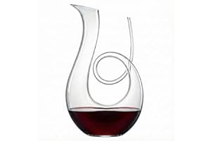 Swan Wine Decanter 1.5L - Hand Blown Lead-Free Crystal, Elegant Red Wine Aerator with Cleaning Brush, Unique Wedding Gift for