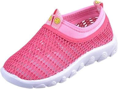 Poiude Sandales Fermees Ete Confortables Respirant Chaussures Casual Plage Baskets Enfant Bebe Fille Garcon Pour 1 14 Ans Rose Vif 7ans Amazon Fr Vetements Et Accessoires