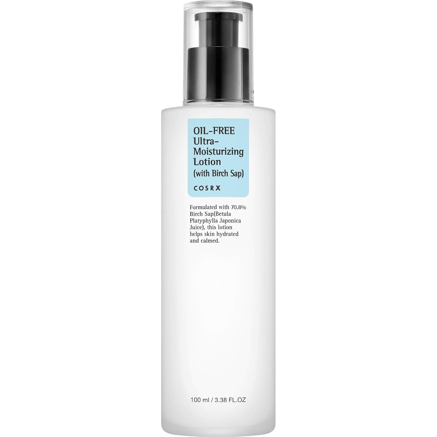COSRX Oil-Free Ultra-Moisturizing Lotion with Birch Sap, 3.38 fl.oz / 100ml | Daily Moisturizer | Korean Skin Care, Vegan, Cruelty Free, Paraben Free: Beauty