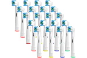 Iteryn 20PCS Replacement Toothbrush Heads Compatible With Braun Oral B Pro 300, 1000, 500, Genius X, Vitality, Smart 2000, 40