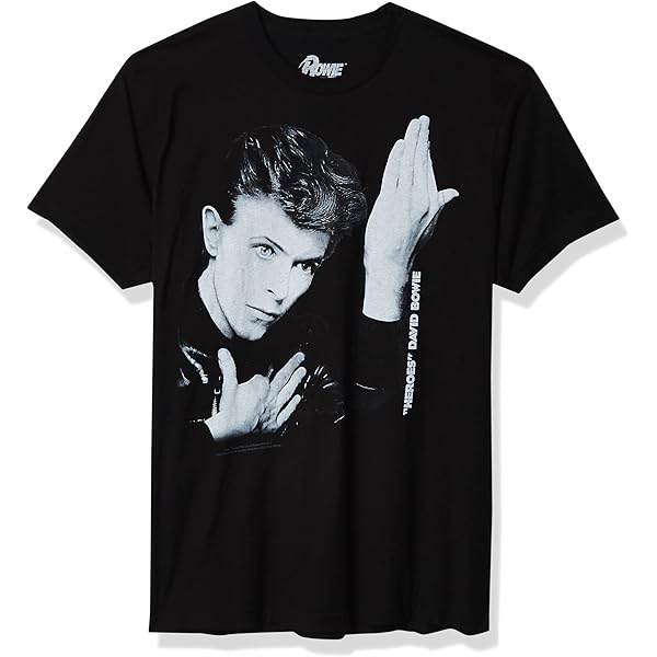 David Bowie T Shirt Blackstar Band Logo Album Cover Ufficiale Uomo Nuovo Nero, Grigio, S - Foto 6