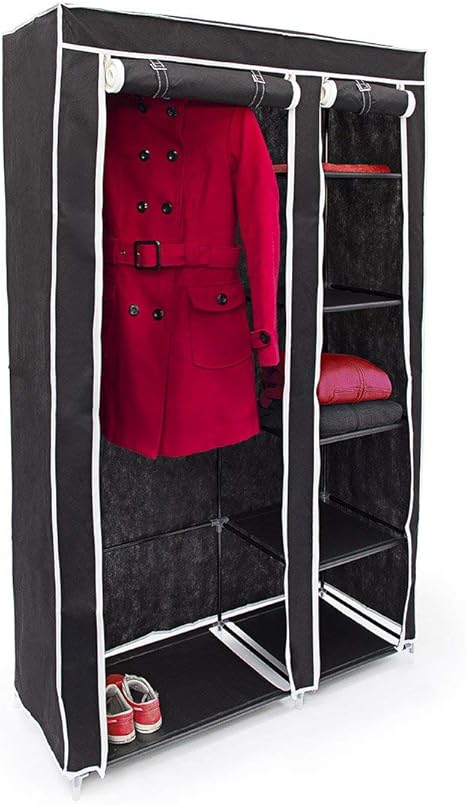 Relaxdays – Armario/ropero Plegable Hecho de Tubos de Acero y