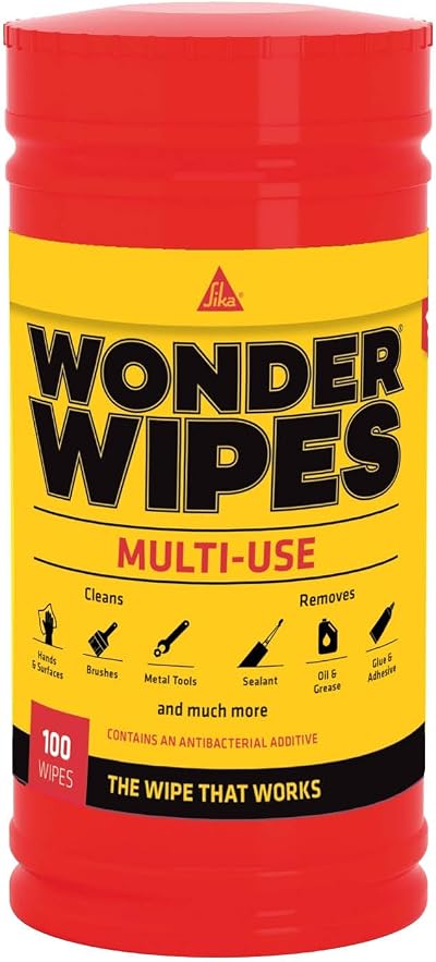 Sika Wonder Wipes Multi-Use Cleaning Wipes 100 Wipes Hand Tool Surface