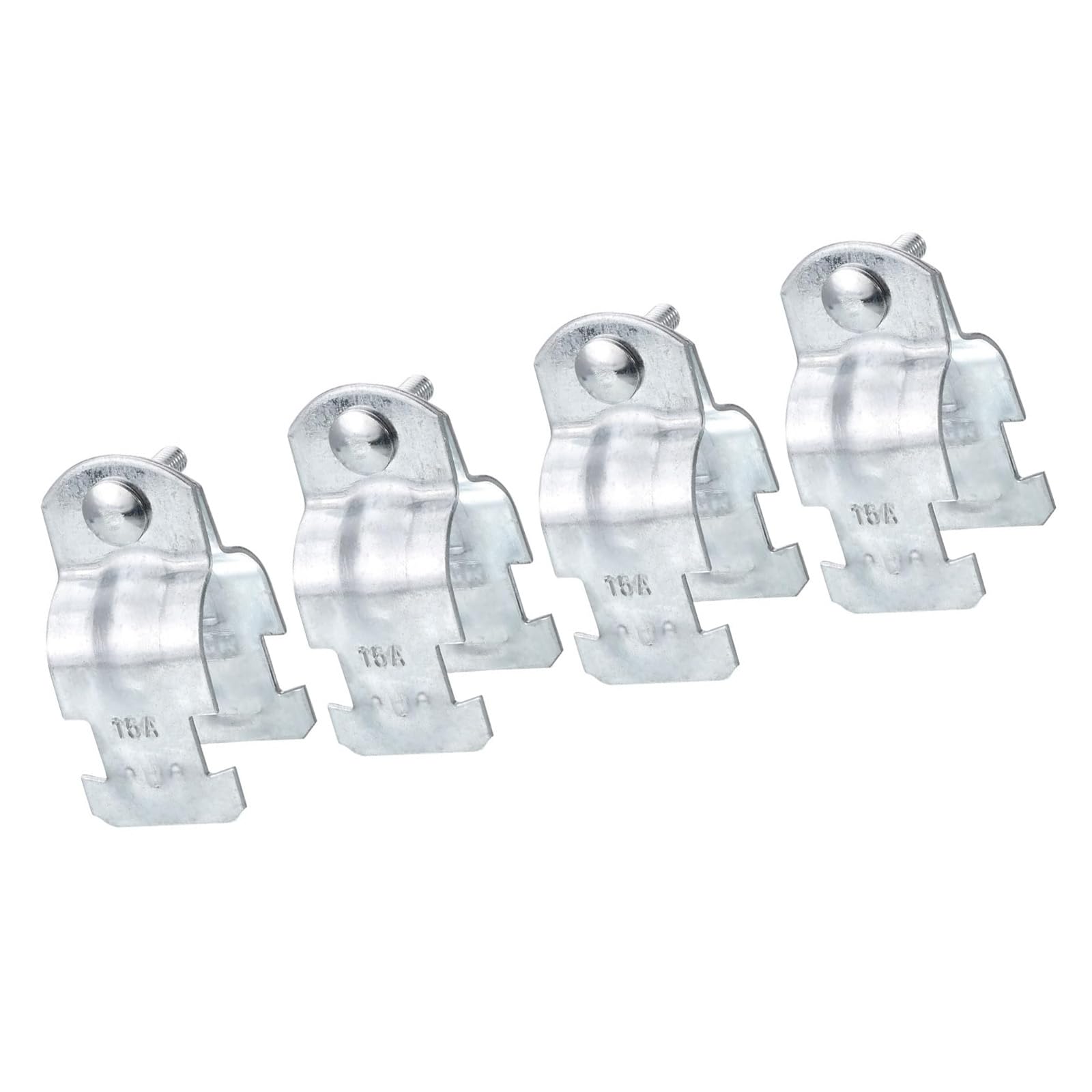 MACHSWON 13/16" EMT Pipe Strut Clamps Steel for Rigid Conduit and Pipe,Universal EMT Strut Clamps with Bolt and Nut 4Pcs