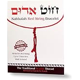 Original 60" Kabbalah Red String for up to 7 Bracelets - Protection from Evil Eye and Misfortune - Blessed at Rachel’s Tomb, Israel 100% Cotton - Includes Explanation, Blessing & Instructions