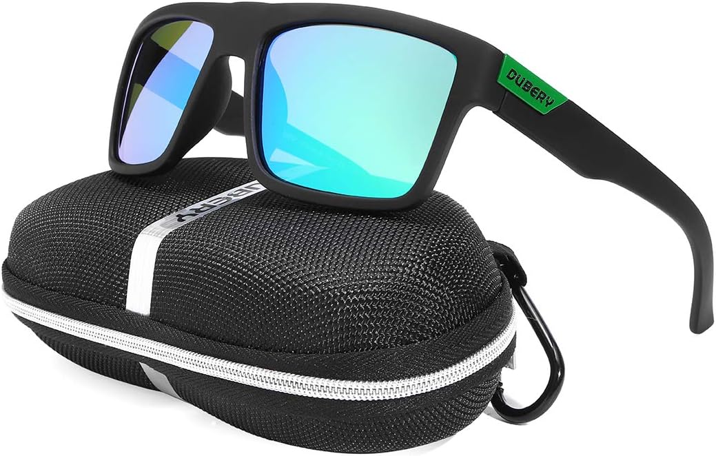 ShopSquare64 DUBERY D918 Polarized Sunglasses Square UV400 Men Women Outdoor Sports Cycling Driving Sunglasses