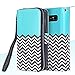 E LV Purse Case for Samsung Galaxy Note 8 [Cards Slot Pocket], Flip [PU Leather] Case Folio Wallet Purse Protective Magnetic-Closer Case Cover for Galaxy Note 8 [Zigzag]