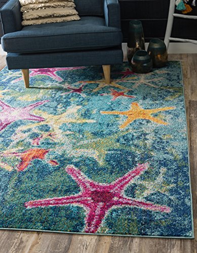 Unique Loom Positano Coastal Modern Area Rug, 8