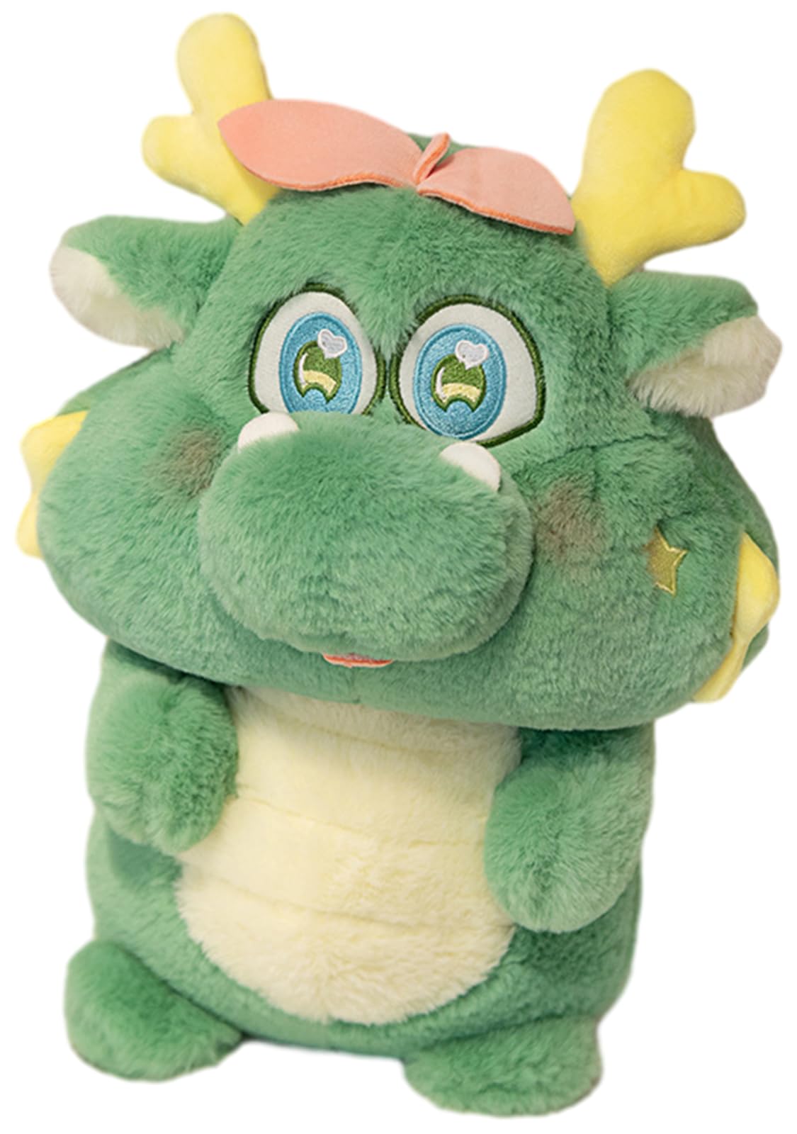 Photo 1 of 13.8 Inch Chinese Dragon Stuffed Animals Chinese Dragon Plush Toys Pillow Anime Chinese Dragon Plushie Hugging Pillow Chinese Dragon Doll Gift for Kids and Lovers (Green)