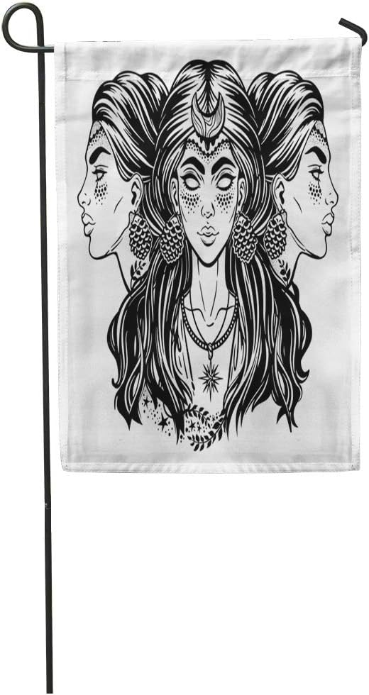 Amazon Com Semtomn 28 X 40 Garden Flag Blind Magic Goddess