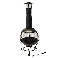  Cancun Gartenkamin Redfire XXL braun 