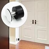 SZXMDKH 2pcs Black Stainless Steel Door Stops with Adhesive Stickers view 7