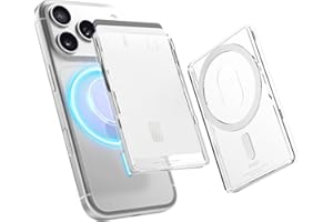 elago Clear Magnetic Card Holder Compatible with MagSafe for iPhone 17/16/15/14/13/12 Series - Secure Phone Wallet,Durable Po