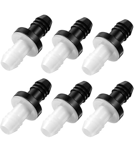 Lot De 8 Clapets Anti-Retour En Plastique - Diamètres 6, 8, 10, 12 Mm - Pour Aquarium, Eau, Air, Carburant - Pression Max 300 KPa - 10