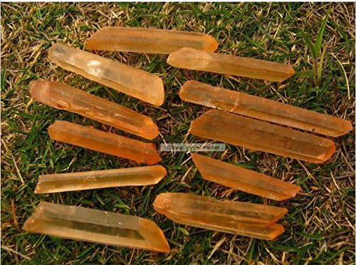 Besthk 100g New Find fromTibetan Himalaya red soil rough Quartz crystal Points Stone 6-10pcs