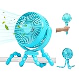 Drosica Stroller Fan, 5200mAh Battery Operated Baby